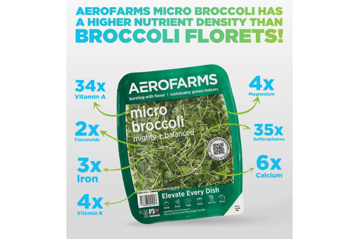 Study Finds AeroFarms Micro Broccoli Has Up to 35X More Nutrients Than Regular Broccoli