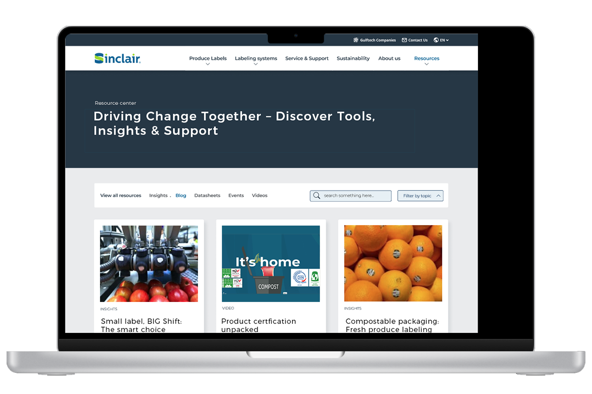 Sinclair Launches Resource Hub for Packaging