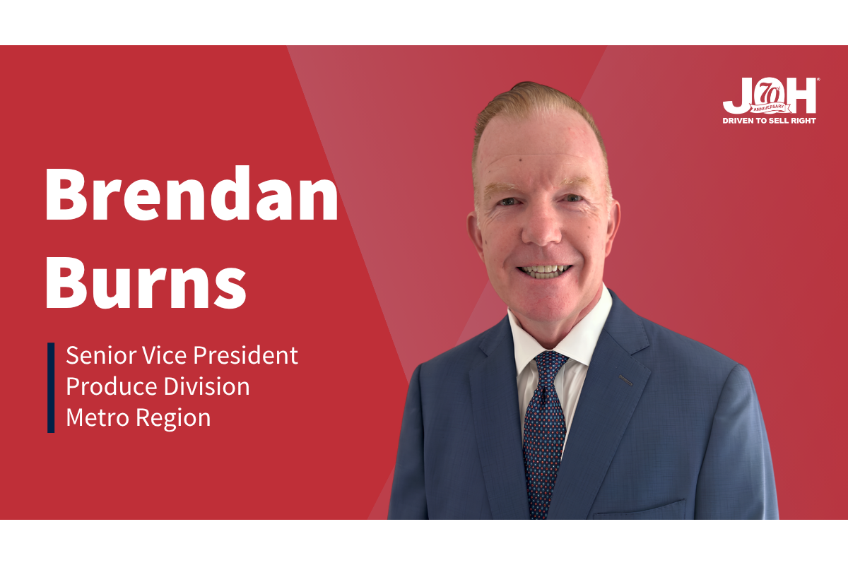 JOH Welcomes Brendan Burns as SVP - Produce Market Guide