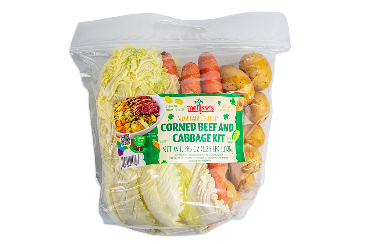 Melissa’s Produce Reveals New Vegetable Medley Corned Beef and Cabbage Kit for St. Patrick’s Day - Produce Market Guide