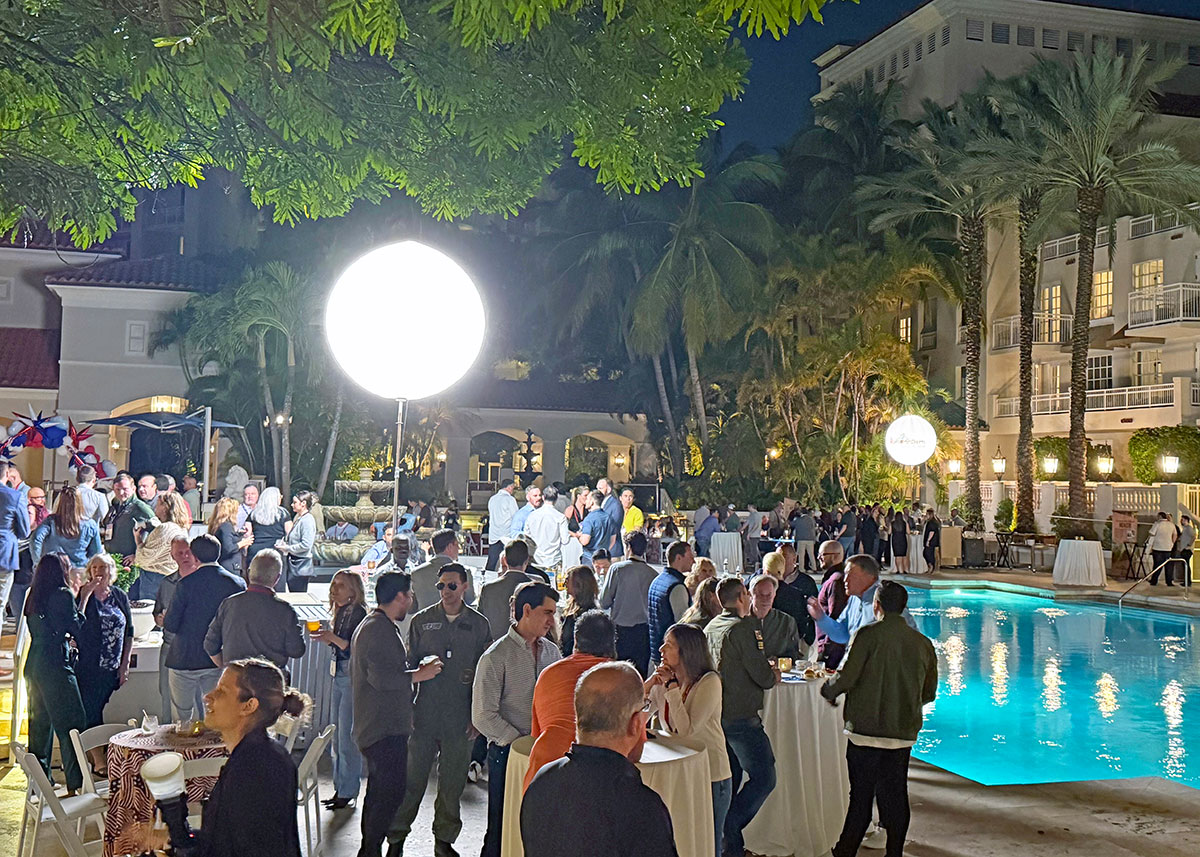 Opening reception networking