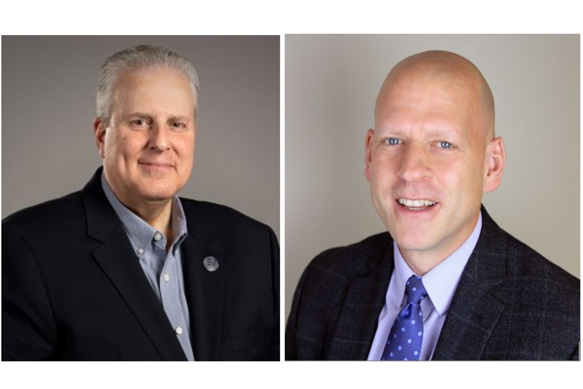 Pictured from left, Associated Wholesale Grocers Chief Financial Officer Gary Koch has joined the Breez AI board, and former ReposiTrak principal David Stukus has joined as vice president.