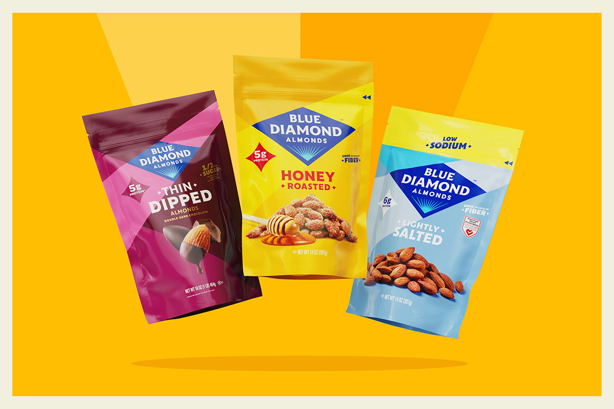 Blue Diamond Almonds Creates Bold New Look with First Rebrand in Over 20 Years