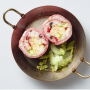 Will "beefshi" be the next big food trend? The Muffarolletta is a classic New Orleans favorite made with beef salami, olives, capers and cheese rolled up with sushi rice. 
