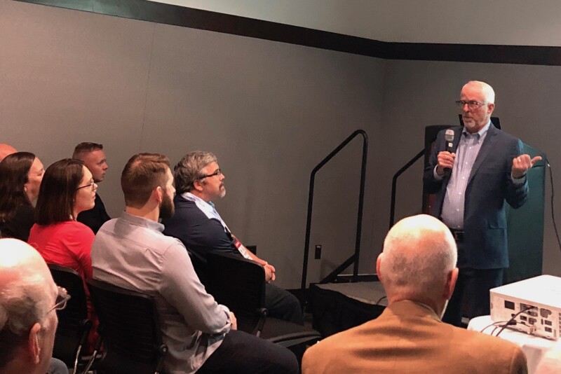 Steve Lutz leads an educational session at the 2019 New England Produce Council Produce, Floral and Foodservice Expo Sept. 18-19 in Boston.
