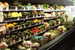 Retail produce department at Weavers Way Co-op