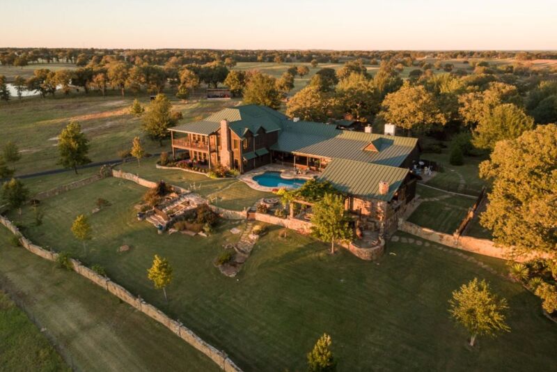 Home at Bradshaw's Oklahoma ranch.