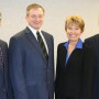 (l to r) Dr. Nathan Wineklman, president; Dr. Jeffrey Harker, president-elect; Dr. Mary Battrell, vice president; and Dr. C. Scanlon Daniels, immediate past president. 
