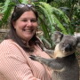 Abby Kornegay and Koala in Australia