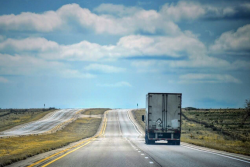 Truck on Interstate