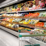 Shopping cart, produce section