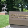 Deere & Co. forecast its equipment sales will rise by about 30 percent in the current fiscal year, downplaying the impact of the U.S.-China trade war on soybean prices.