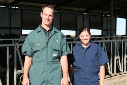 Jason Lombard, DVM, MS, and Natalie Urie, MPH, DVM, helped conduct the NAHMS Dairy 2014 Study.

