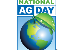 National Ag Day logo with image of Earth