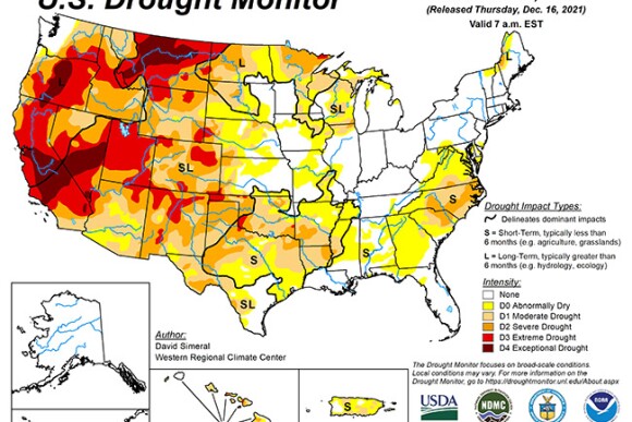 National Drought map