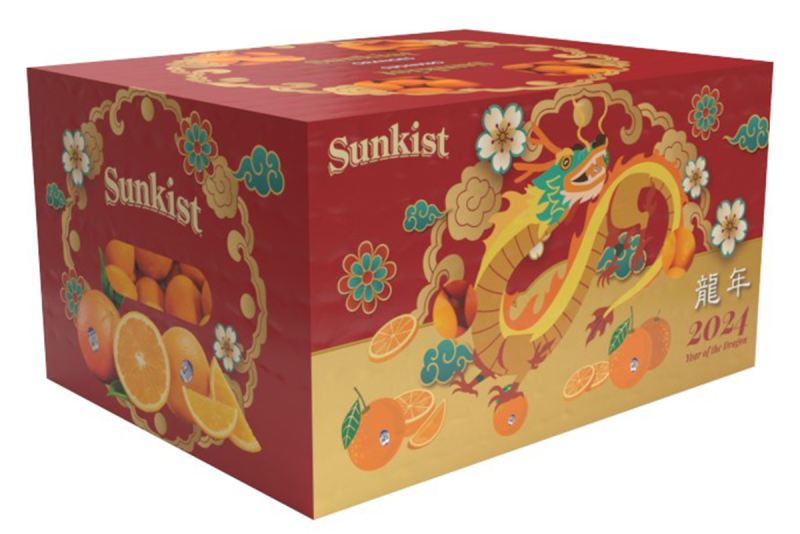 Sunkist Year of the Dragon carton