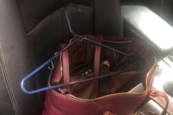 Hanger in a purse