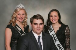 (l to r) Abby Bean, Caleb Hogan and Alexis Berte will represent Iowa pork producers as the 2020 Iowa Pork Youth Leadership Team.