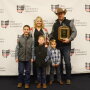 Luke Vollborn was recognized as the Ohio Cattlemen’s Association Young Cattleman of the Year. He was joined by his wife, Courtney and their sons Bryceton, 9, Colton, 6, and Hudson, 3. Not pictured is 1-year-old daughter, Emily.