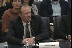 Jeff Huckaby, president of Grimmway Farms/Cal-Organic, testifies before the Biotechnology, Horticulture, and Research Subcommittee hearing 