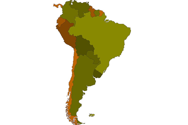 Map of Chile 