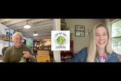 two people and a logo