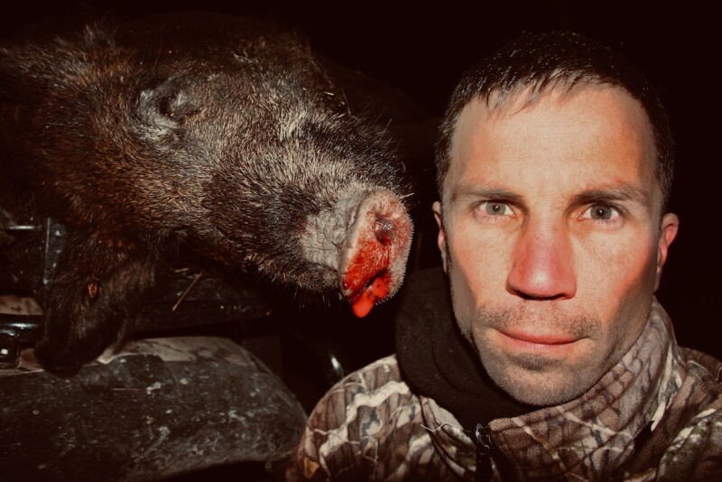 Chris Bennett and Wild Pig in Mississippi