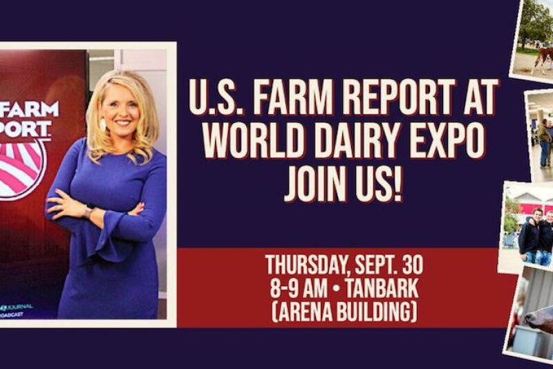 As dairy producers face higher costs, export demand is the bright spot. Mike North and Ben Laine will explore the direction of the milk markets during a live taping of U.S. Farm Report from World Dairy Expo on Thursday. 