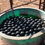 Polyurethane spheres are designed to reduce evaporation.