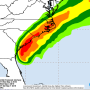  Forecasted rain from Hurricane Dorian