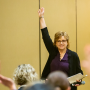 Wendy McManus speaks at the 2019 PMA Women's Fresh Perspectives event.