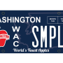 Washington apple license plate