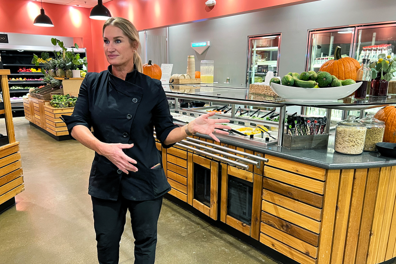 Chef Kelly Wangard, director of hospitality for Wonderful Pistachios and Almonds