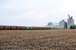 Railroad - Grain elevator - Lindsey Pound