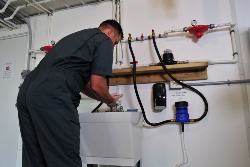 Handwashing Biosecurity Pig Barn