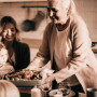 Grandma serving a meal