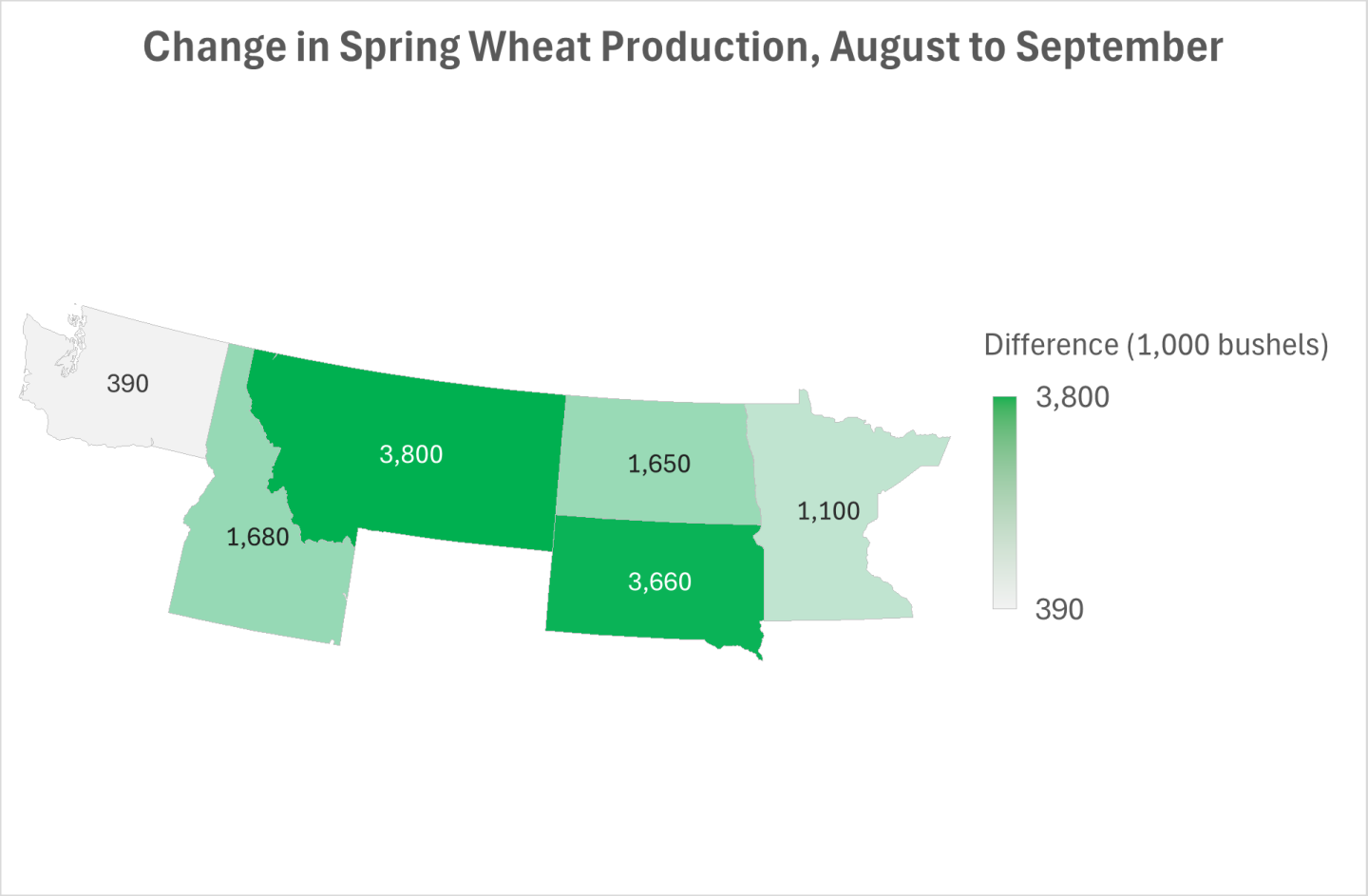 Spring Wheat Location Map Wheat production up mainly off of increased harvested acres - Pro Farmer