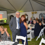 Jim DiMenna, president and CEO of Red Sun Farms, Kingsville, Ontario, congratulates Rosie Cornelius, with Nogales-based MAS Melons & Grapes and winner of the Fresh Produce Association’s  Pillar of the FPAA Award Nov. 2.

