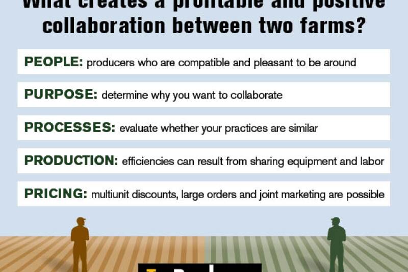 Collaborative farming arrangements cut costs and create synergies.