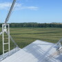 corn field taken on top of grain bin 