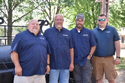 Guys Behind the Grill Steve Buysse, Virgil Gross, Travis McGlauchlen, Dylan Reagan