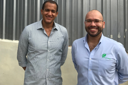 Mario Cervantes (right), business development and sales director of Hazel Technologies, and Raul Reyes, general manager of Dominican Republic avocado exporter AMR Agro.