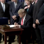 President Donald Trump signs the 2018 Farm BIll