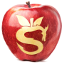 apple with an s on it