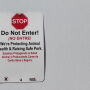 Biosecurity sign
