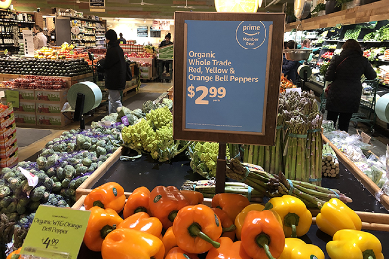 Amazon announced price cuts on more Whole Foods items, with a focus on fresh produce.