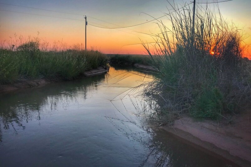 Irrigation canal near Tucumcari, NM