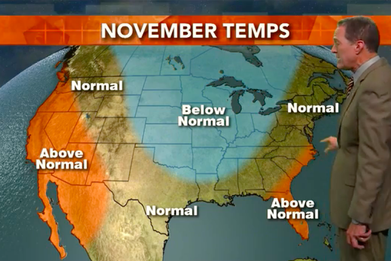 Shots of cold air all month means November could end up being colder than normal.