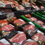 Meat at a grocery store. 
