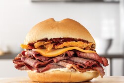 Fake meats at Arby's?  "Impossible," says the Atlanta-based restaurant chain. 
